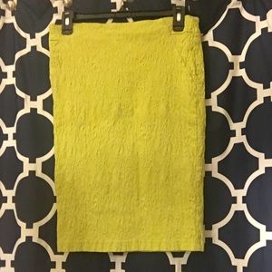 Women's neon yellow skirt